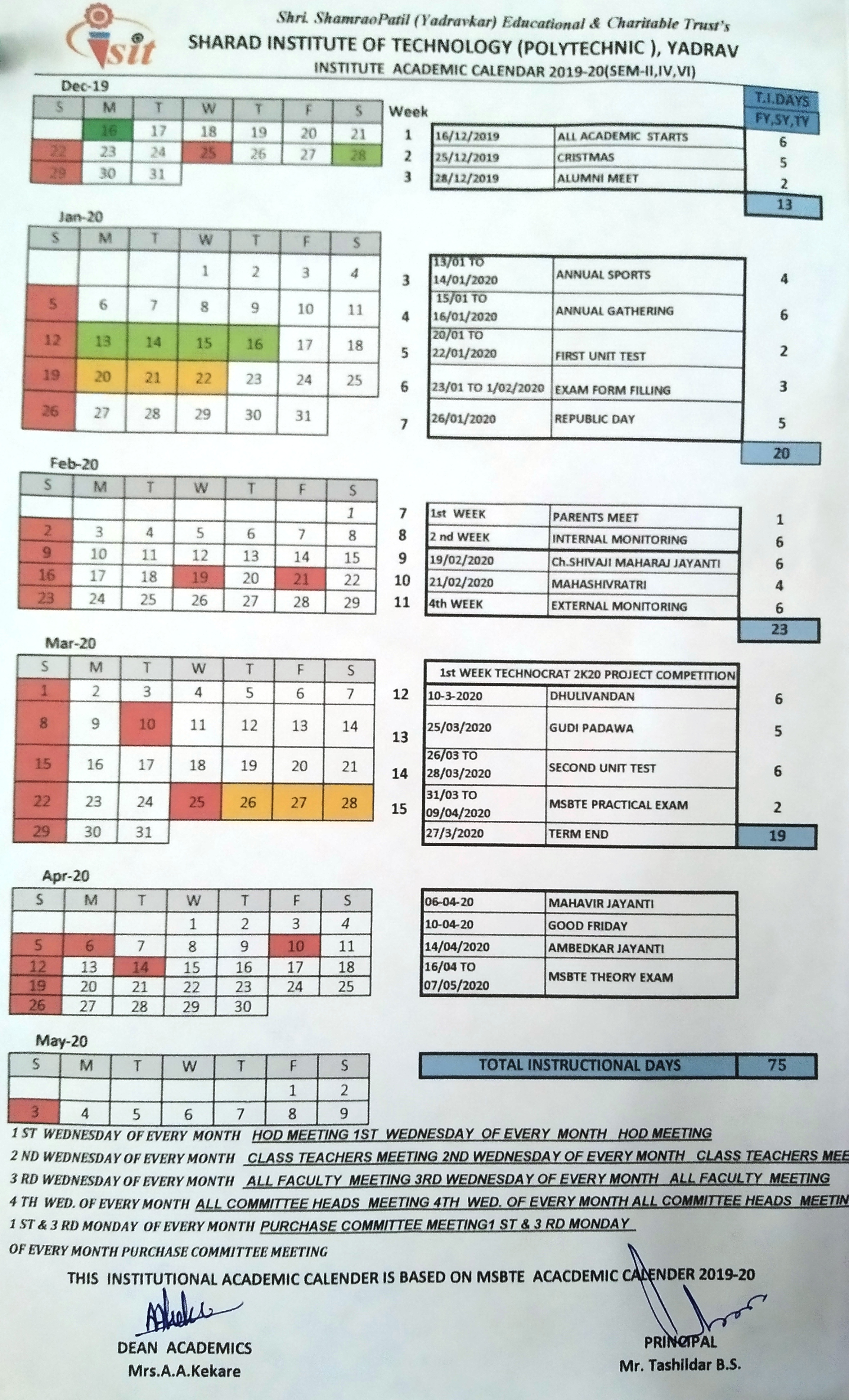 Tcspp Academic Calendar